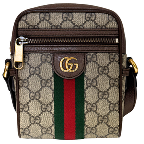 Gucci GG Supreme Monogram Web Ophidia Mini Messenger Bag