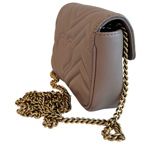 Gucci Matelasse GG Marmont Super Mini Crossbody Bag