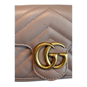 Gucci Matelasse GG Marmont Super Mini Crossbody Bag