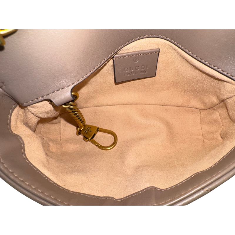 Gucci Matelasse GG Marmont Super Mini Crossbody Bag