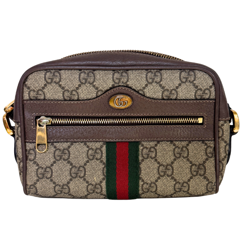 Gucci GG Supreme Monogram Web Ophidia Mini Shoulder Bag