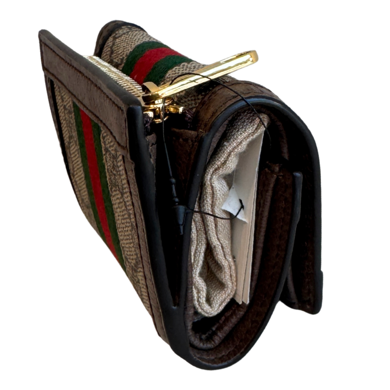 Gucci Supreme GG Ophidia Tri-Fold Mini Wallet