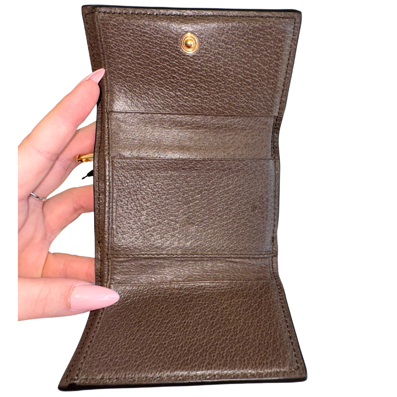 Gucci Supreme GG Ophidia Tri-Fold Mini Wallet
