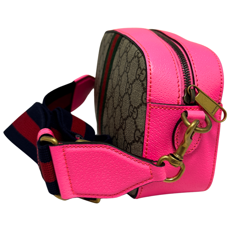 Gucci Supreme GG Web Neon Ophidia Small Crossbody Bag