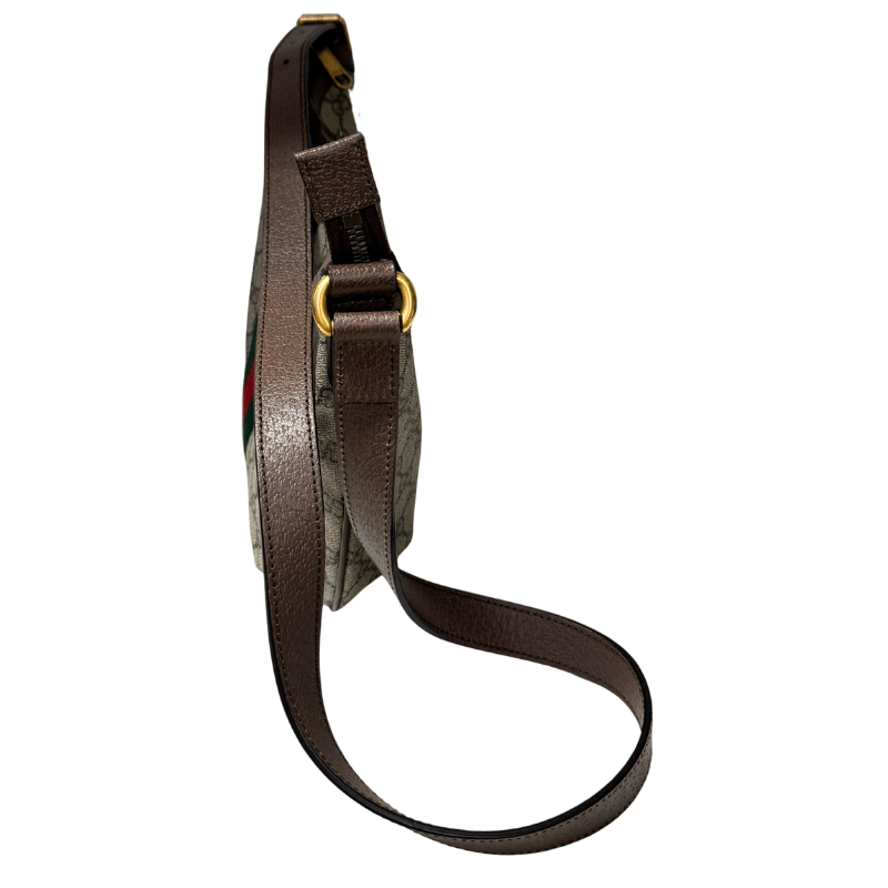 Gucci Supreme Web Small Ophidia Half Moon Hobo Bag