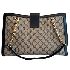 Gucci GG Supreme Padlock Medium Shoulder Bag