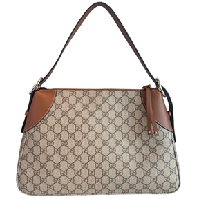 Gucci GG Supreme Emblem Medium Shoulder Bag