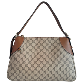 Gucci GG Supreme Emblem Medium Shoulder Bag