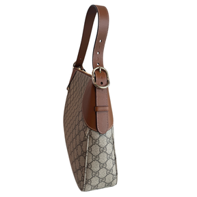 Gucci GG Supreme Emblem Medium Shoulder Bag