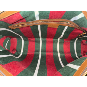 Gucci GG Supreme Emblem Medium Shoulder Bag