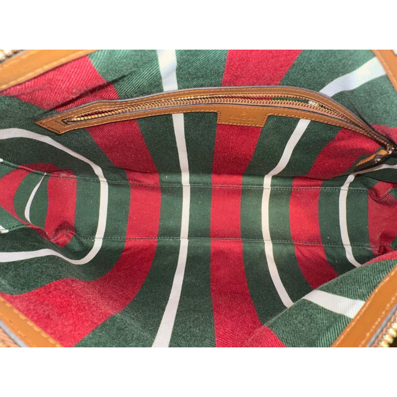 Gucci GG Supreme Emblem Medium Shoulder Bag