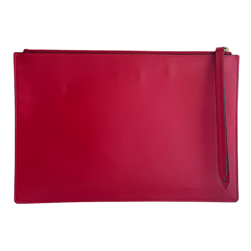 Gucci GG Supreme Angry Cat Embroidered Gem Pouch