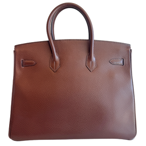 Hermes Birkin 35 Chocolate Brown Togo Leather 2002