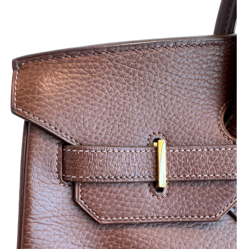 Hermes Birkin 35 Chocolate Brown Togo Leather 2002