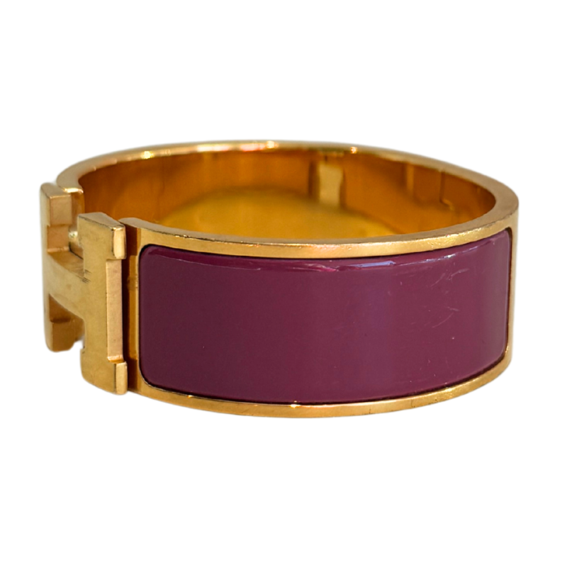 Hermes Enamel Clic Clac H Bangle Bracelet