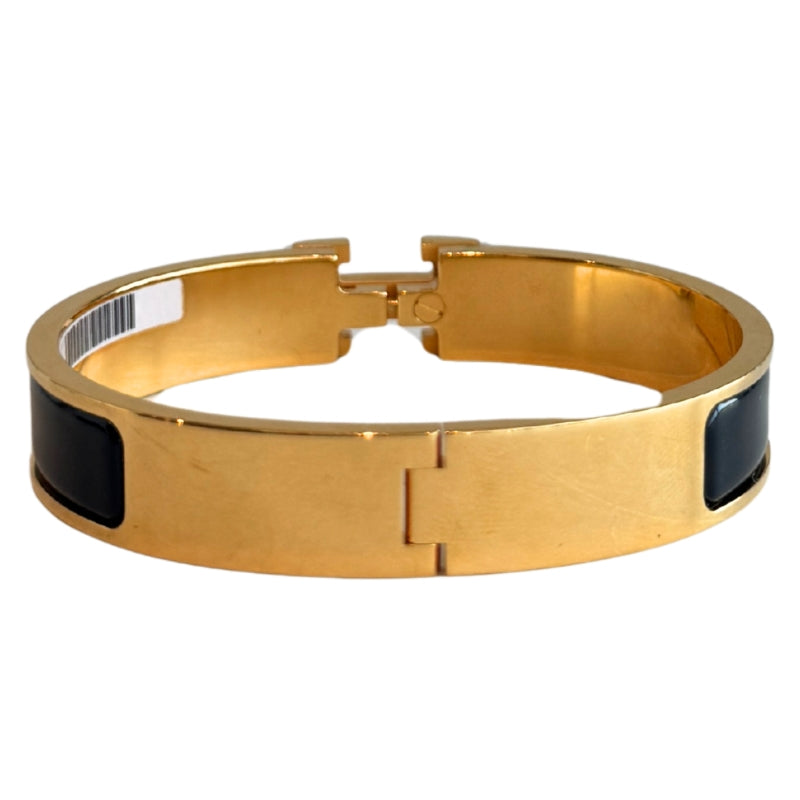 Hermes Enamel Clic Clac H Narrow Bangle Bracelet