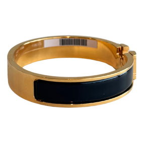 Hermes Enamel Clic Clac H Narrow Bangle Bracelet