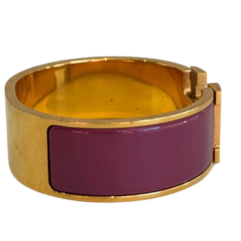Hermes Enamel Clic Clac H Bangle Bracelet
