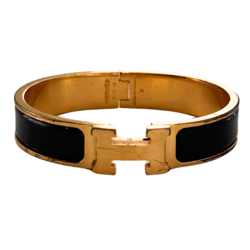 Hermes Enamel Clic Clac H Bangle Bracelet