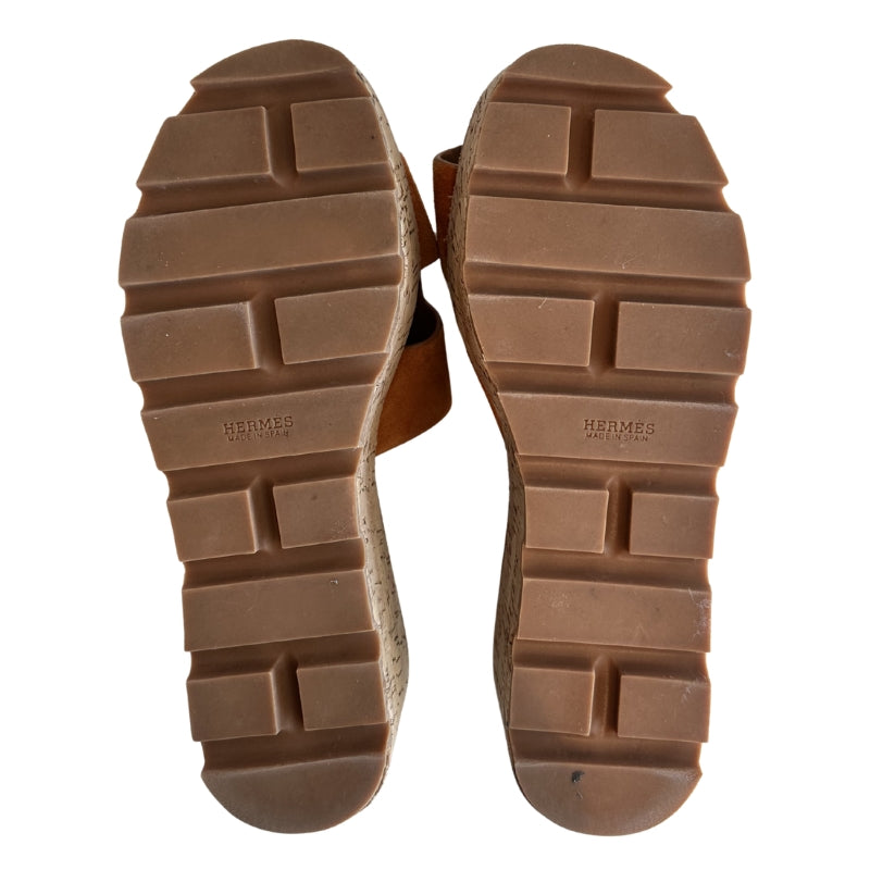 Hermes Eze 30 Suede Sandal