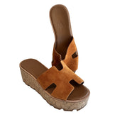 Hermes Eze 30 Suede Sandal