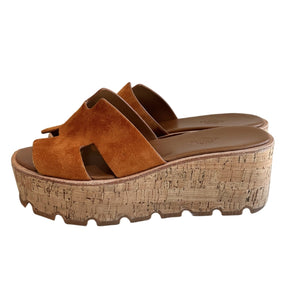 Hermes Eze 30 Suede Sandal