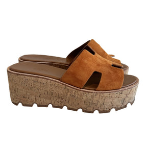 Hermes Eze 30 Suede Sandal