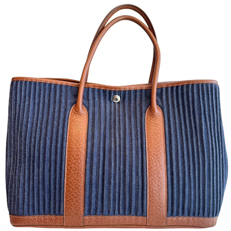 Hermes Denim Garden Party Tote