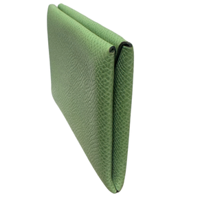 Hermes Vert Criquet Epsom Calvi Duo Card Holder