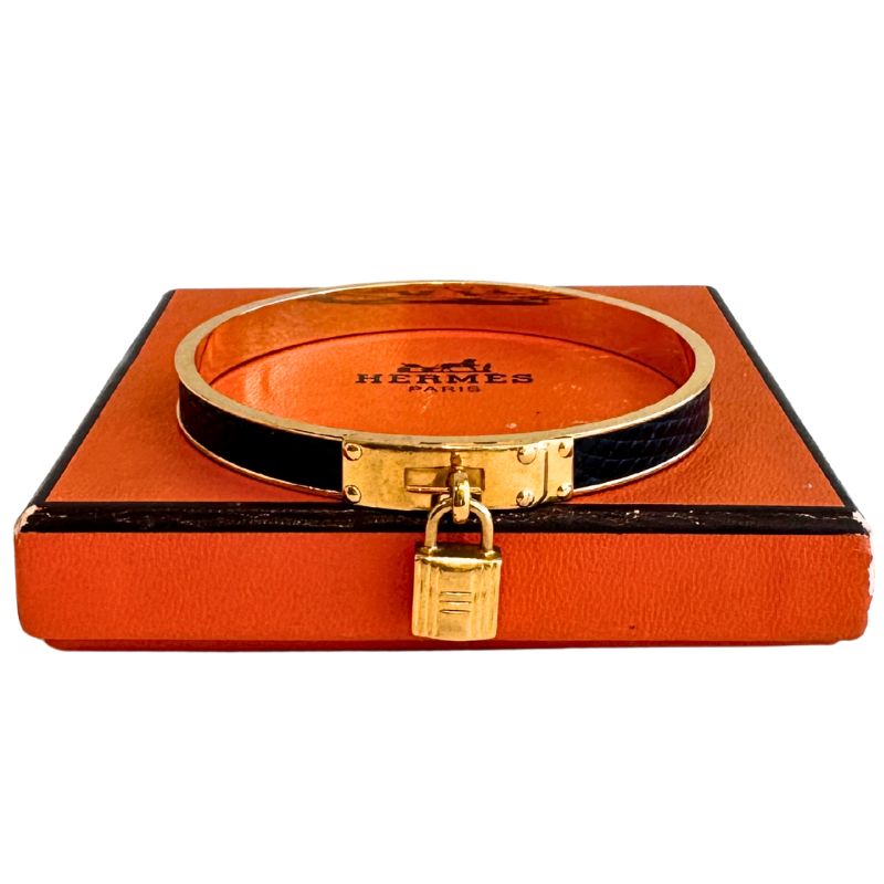 Hermes Kelly Cadena Lock Bangle Bracelet
