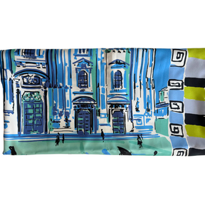 Prada Pittoresque Milano Silk Foulard Scarf