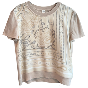 Hermes Candy Libris Bandana Silk Wool T-Shirt
