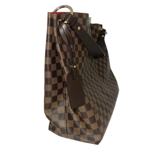 Louis Vuitton Gracefull MM&nbsp;

Louis Vuitton Hobo

Brown Coated Canvas&nbsp;

Damier Ebene Pattern

Brass Hardware

Leather Trim&nbsp;

Flat Handle&nbsp;

Single Interior Pocket&nbsp;