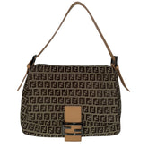 Fendi Zucchino Mama Baguette&nbsp;

Fendi Shoulder Bag

Vintage

Brown Canvas&nbsp;

Zucchino FF Logo&nbsp;&nbsp;

Silver-Toned Hardware

Single Shoulder Strap

Popiln Lining&nbsp;

Single Interior Pocket&nbsp;

Snap Closure