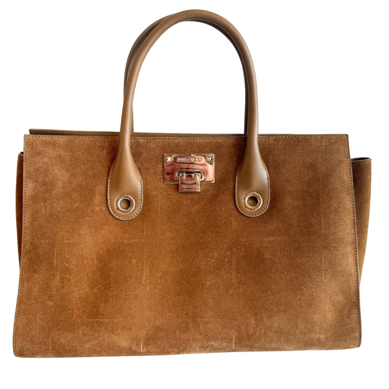 Jimmy Choo Suede Riley Handle Bag