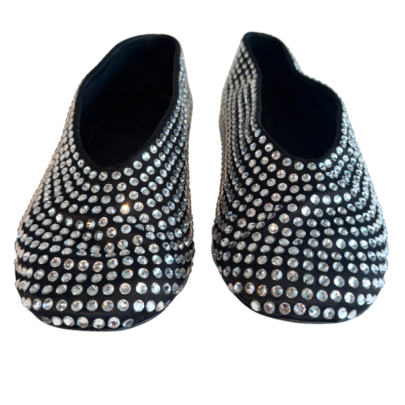 Khaite Marcy Crystal-Embellished Ballerina Flats