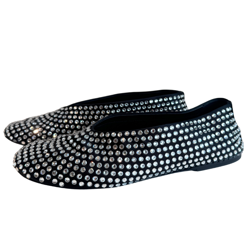 Khaite Marcy Crystal-Embellished Ballerina Flats