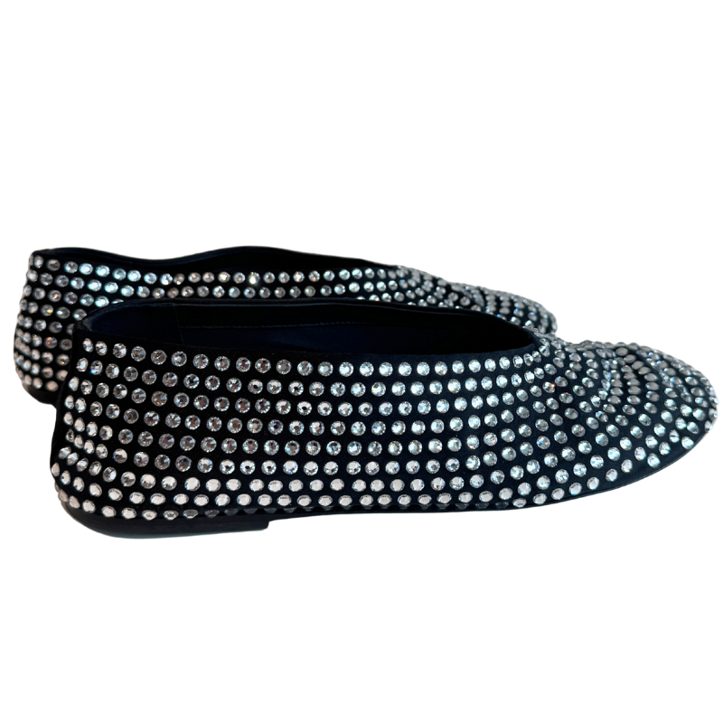 Khaite Marcy Crystal-Embellished Ballerina Flats