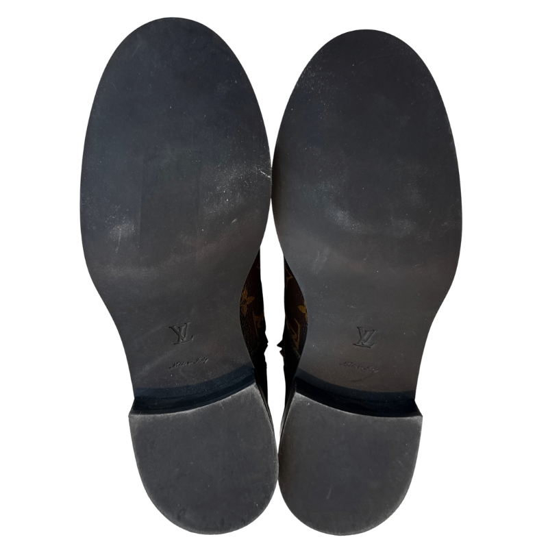 Louis Vuitton Monogram Wonderland Flat Ranger Combat Boots
