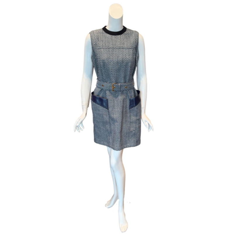 Louis Vuitton Denim Shift Mini Dress