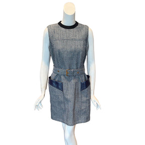 Louis Vuitton Denim Shift Mini Dress