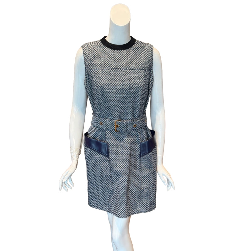 Louis Vuitton Denim Shift Mini Dress
