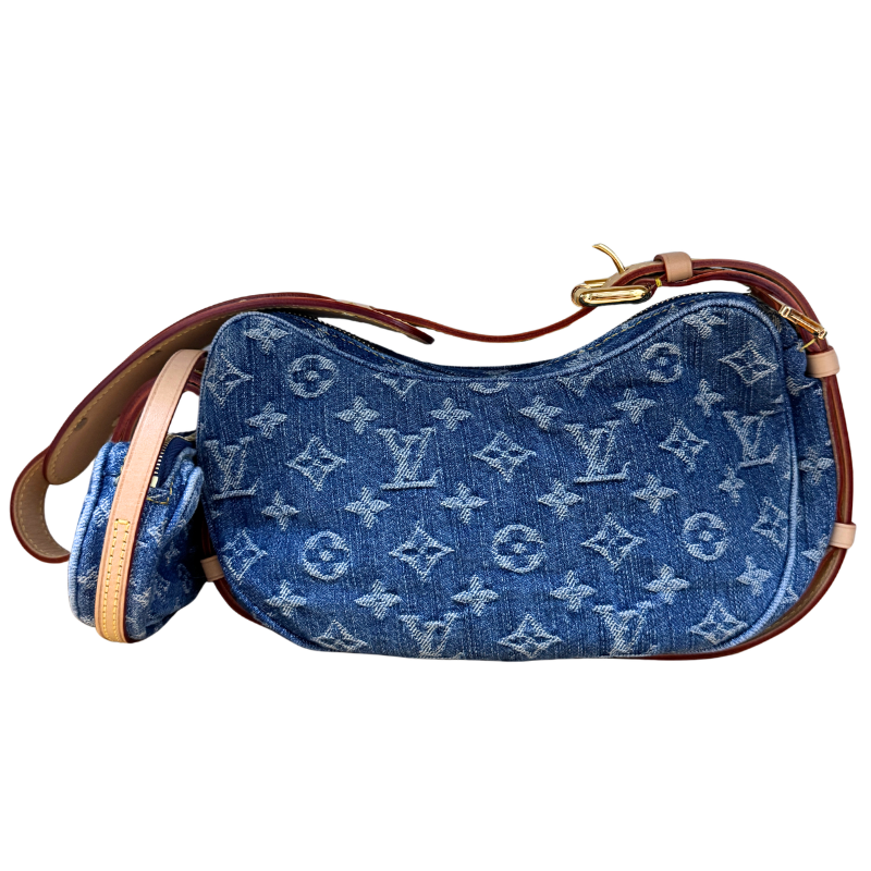 Louis Vuitton Denim Croissant MM And Mini Pochette