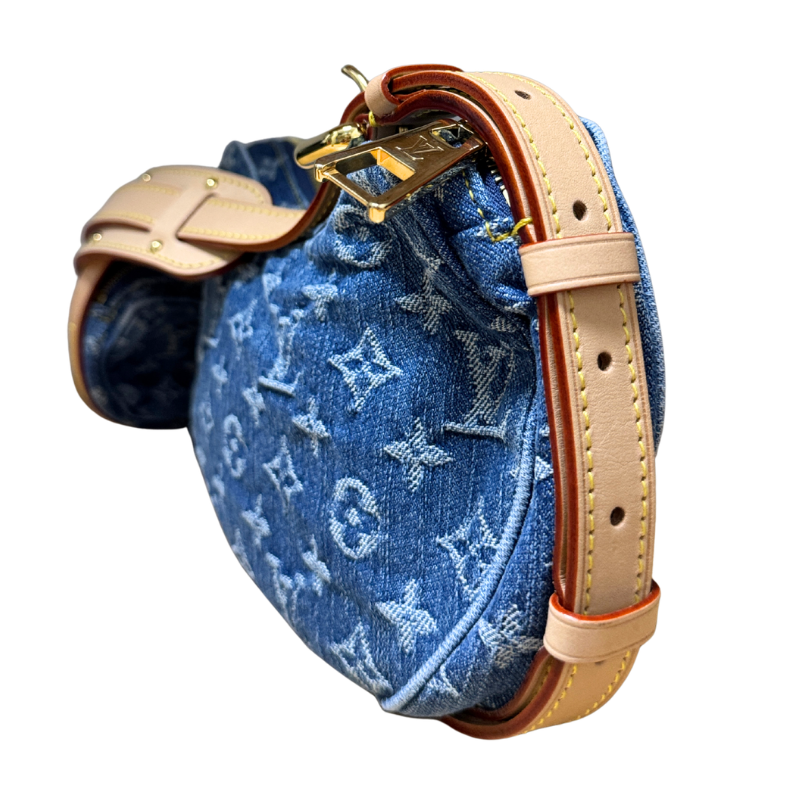 Louis Vuitton Denim Croissant MM And Mini Pochette