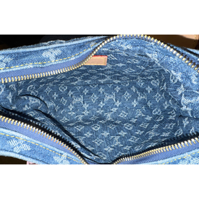 Louis Vuitton Denim Croissant MM And Mini Pochette