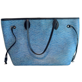 Louis Vuitton Epi Leather Neverfull MM Denim Light
