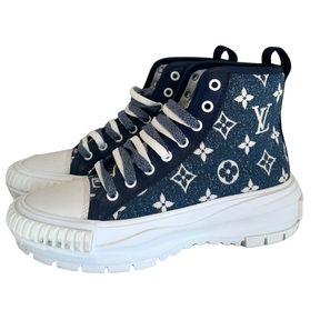 Louis Vuitton Monogram Denim Squad Ankle Sneakers