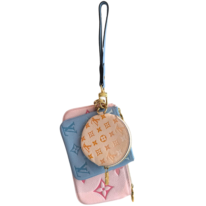 Louis Vuitton Empreinte Monogram Giant By The Pool Trio Pouch Wristlet Set