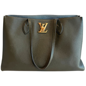 Louis Vuitton Grained Leather LockMe Shopper Tote