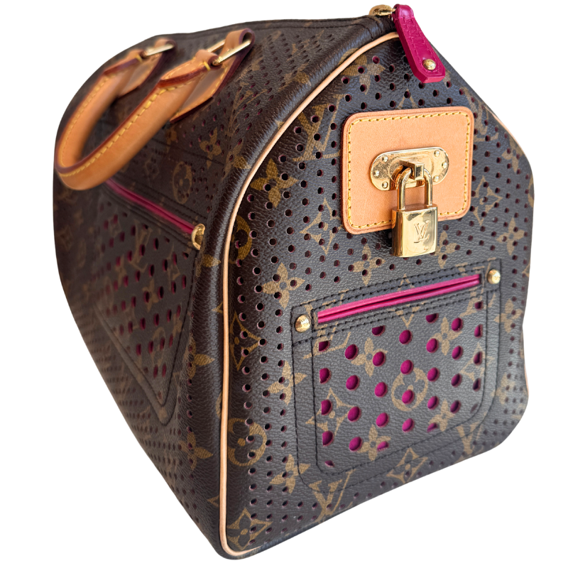 Louis Vuitton Perforated Canvas Limited Edition Speedy 30